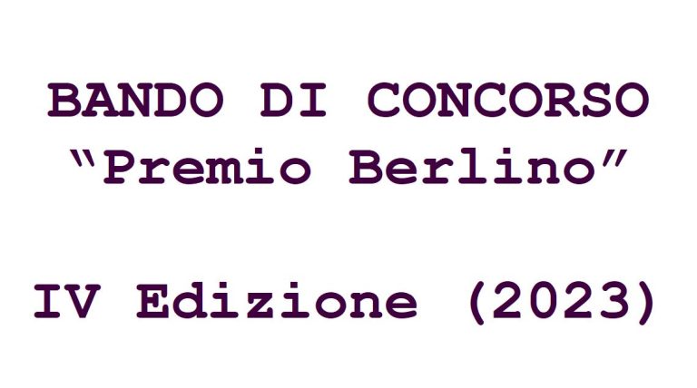 Premio Berlino 2023